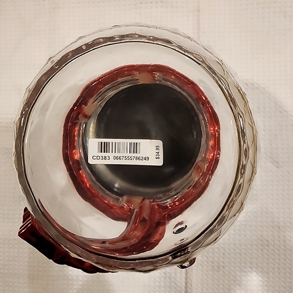 Bath & Body Works Faceted Glass Snowman Single Wick Candle Holder - Picture 3 of 4